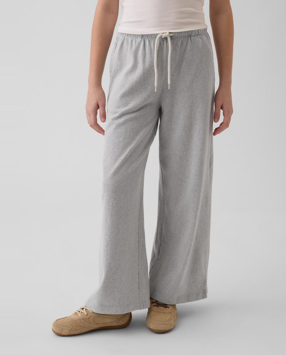 Calças Largas Relaxed Fit Gap Cinzento-claro-3