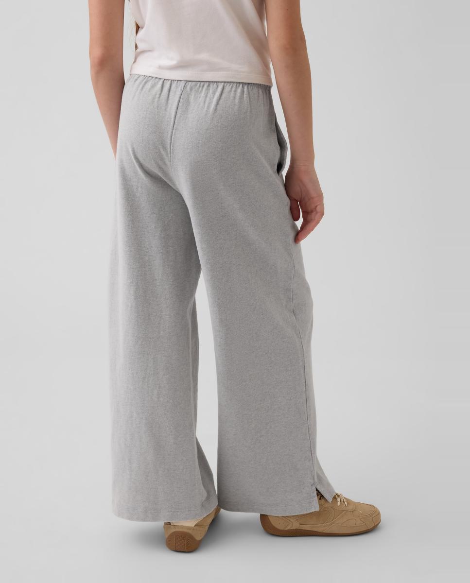 Calças Largas Relaxed Fit Gap Cinzento-claro-4