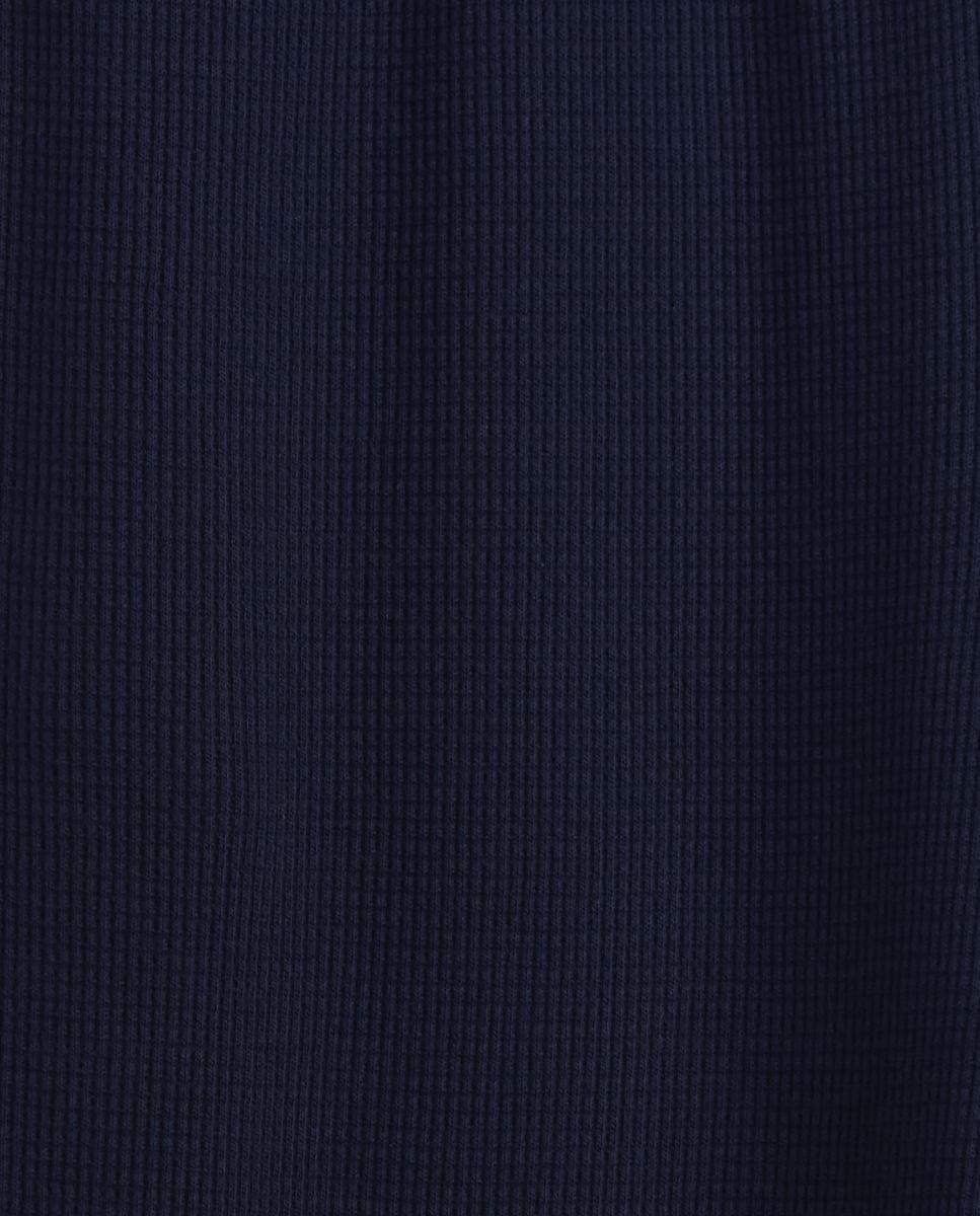 Calças Folgadas de Malha à Boca de Sino Gap Azul-marinho-6