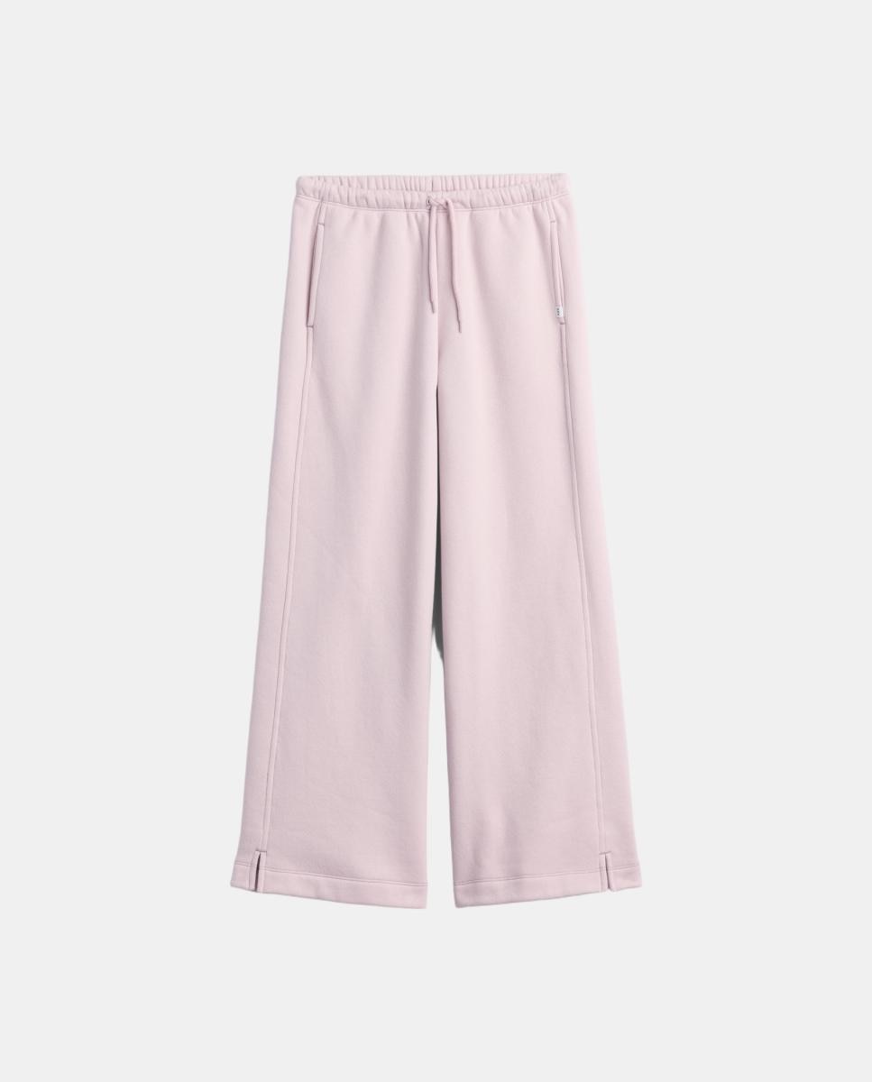 Calças Baggy Lisas Rosa-2