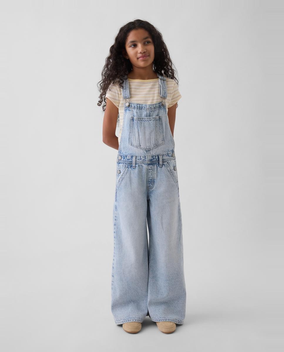 Imagem 0 de Jardineiras de Ganga Lisas e Folgadas