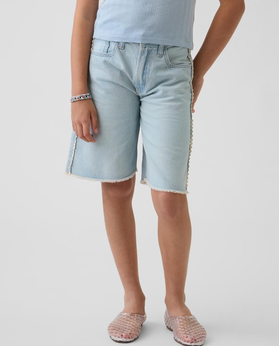 Calções de Ganga com Cinco Bolsos Gap Azul-claro-2