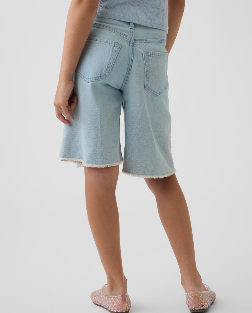Calções de Ganga com Cinco Bolsos Gap Azul-claro-3