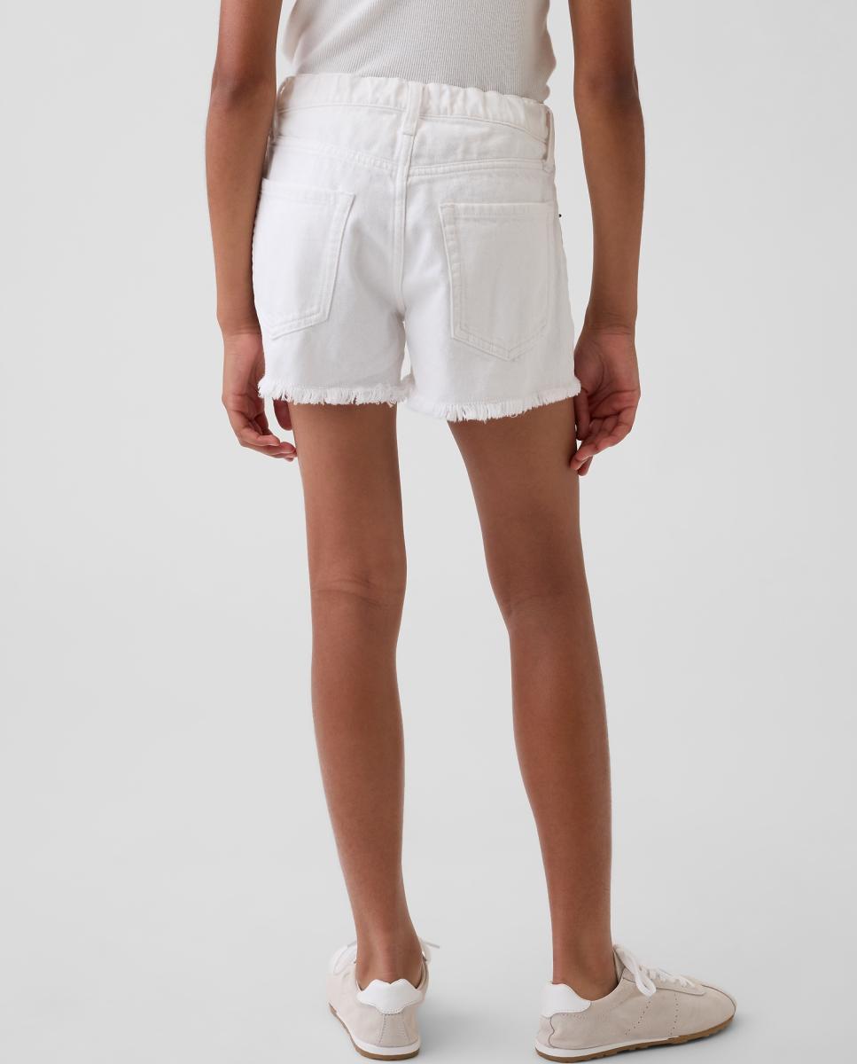 Calções de Ganga Clássicos com Cinco Bolsos Gap Brancos-3