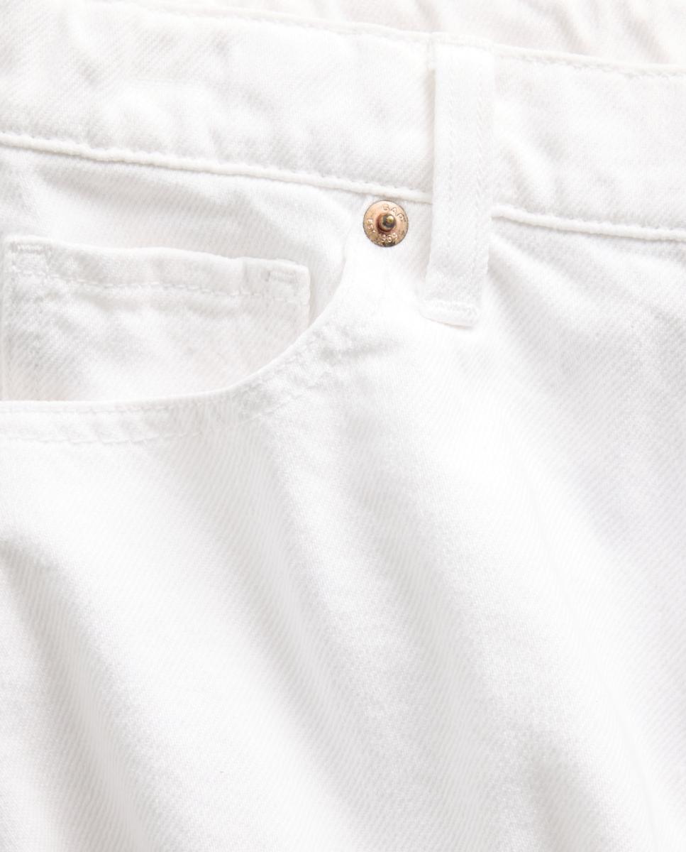 Calções de Ganga Clássicos com Cinco Bolsos Gap Brancos-5