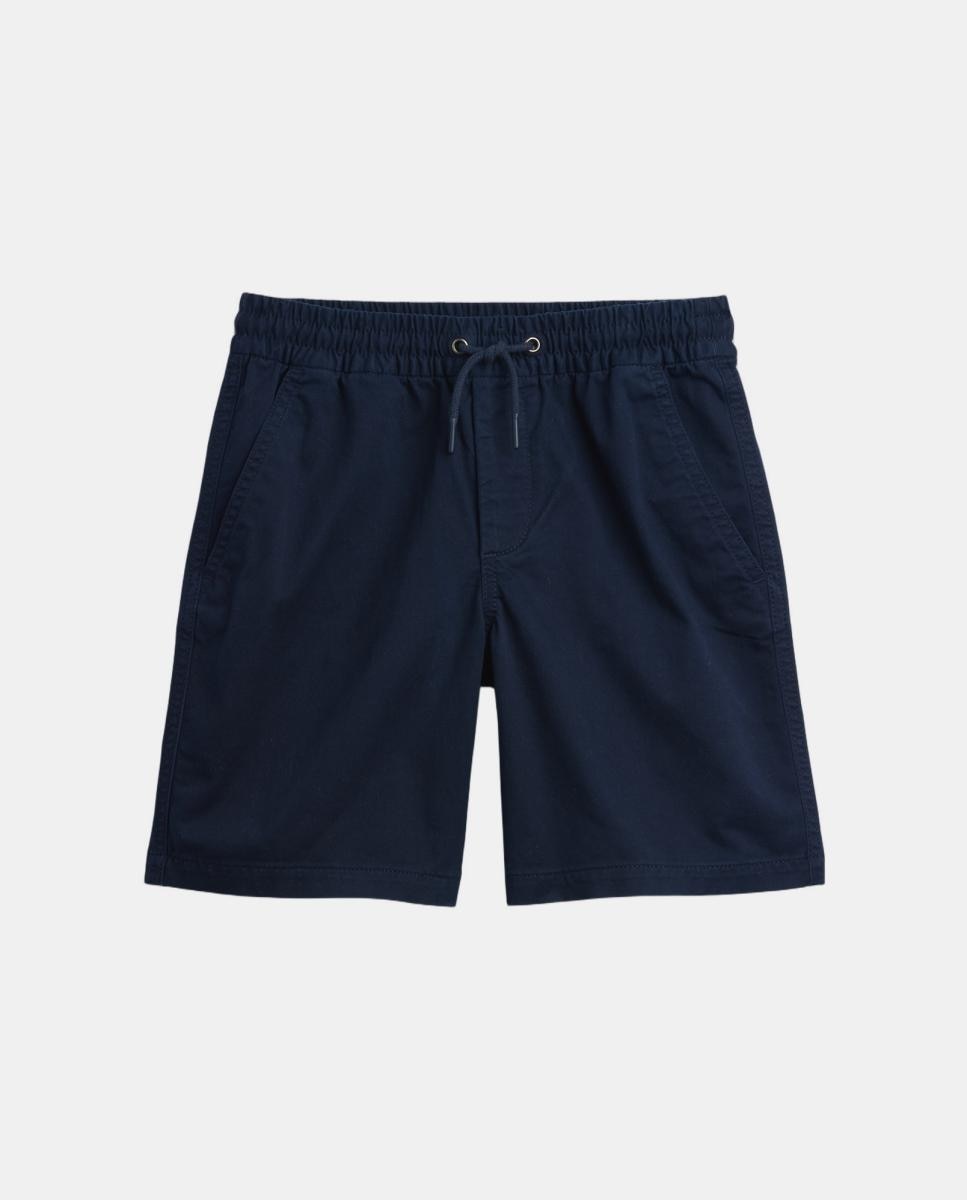 Calções de Sarja Relaxed Fit Gap Azul-marinho-2