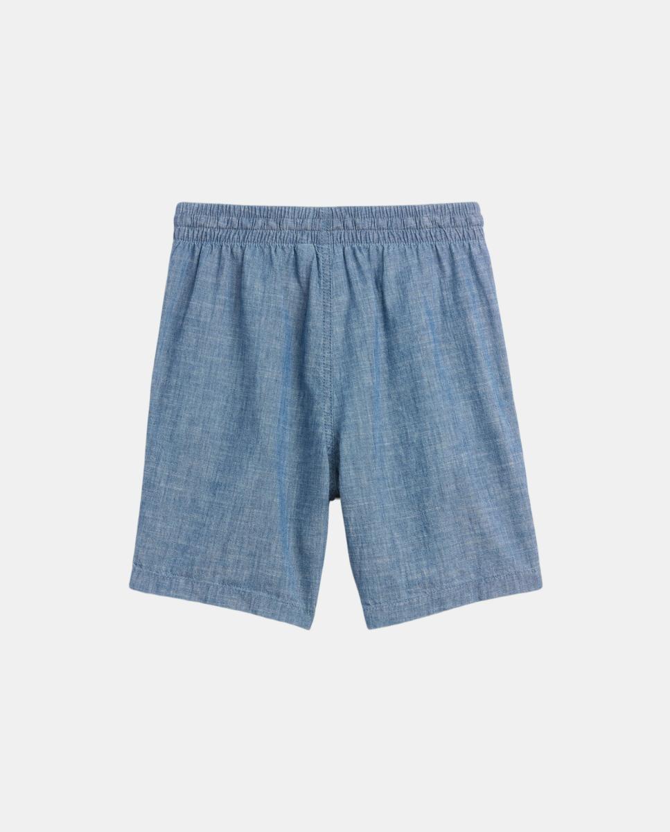 Calções com Cintura Elástica e Bolsos Gap Azul-2