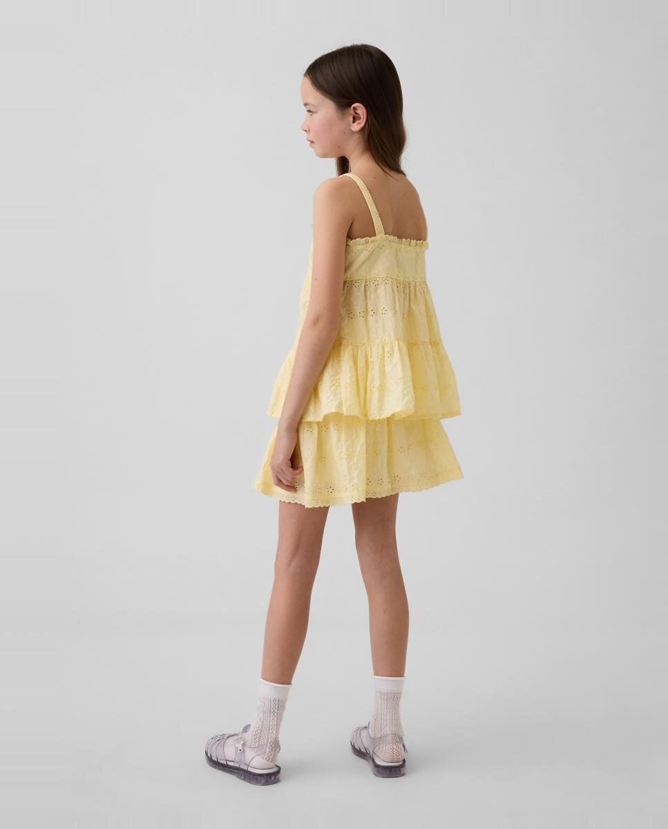 Falda pantalón de algodón con cinturilla elástica de niña - Gap - Amarillo Amarillo-3