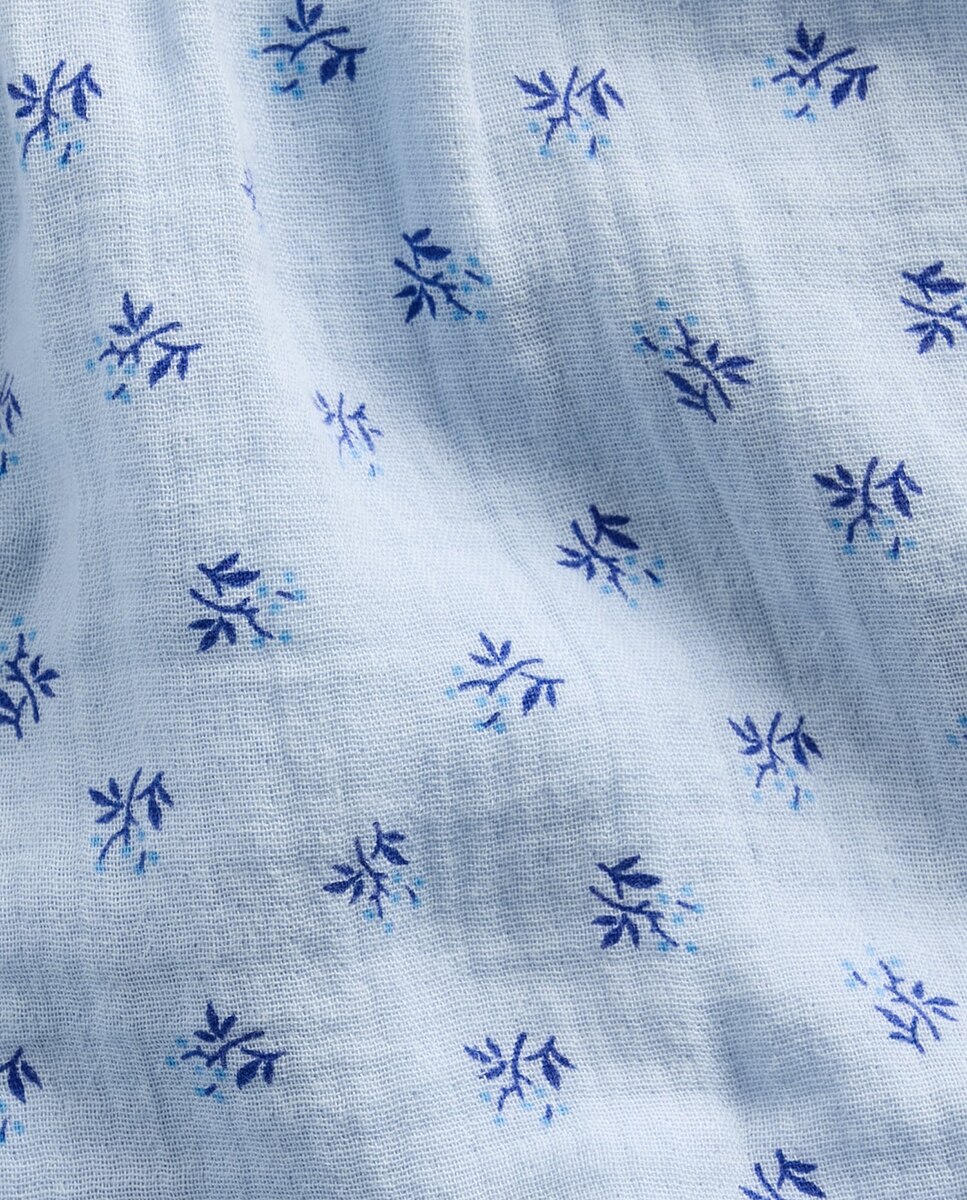 Shorts de niña anchos cintura elástica con cordones - Gap - Azul claro Azul claro-6