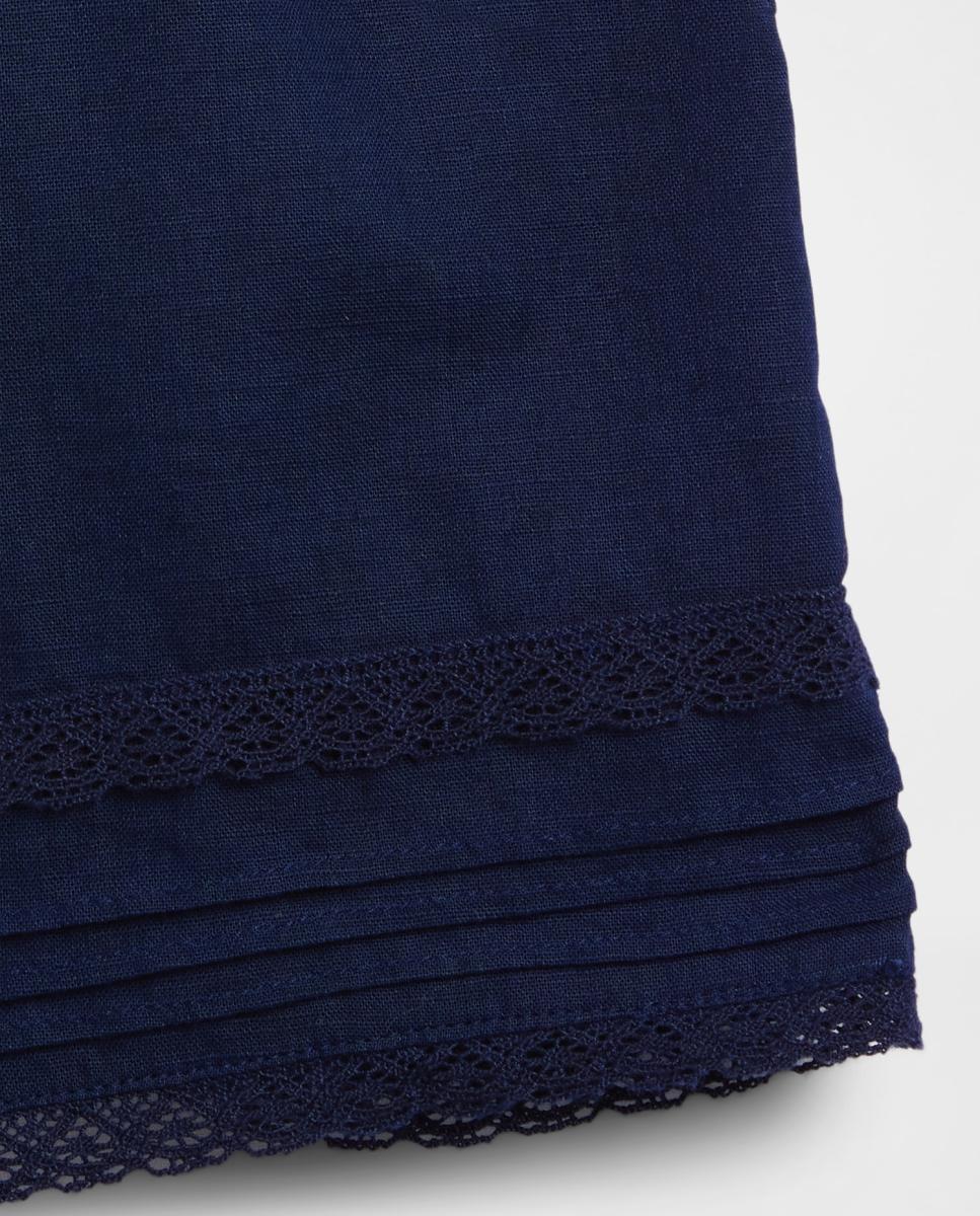 Calções com Cintura Elástica e Bolsos Laterais Gap Azul-5