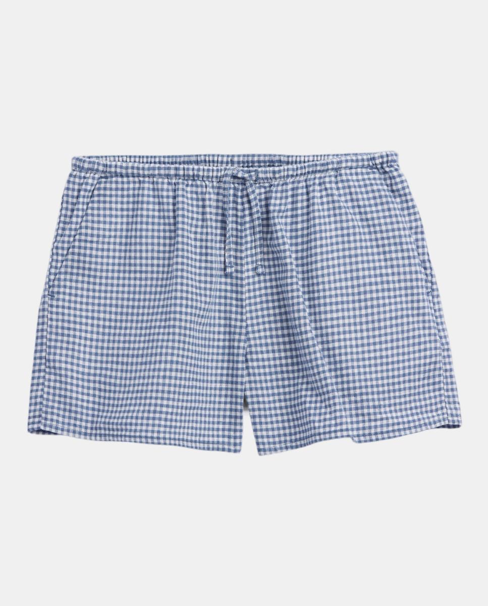 Calções com Cintura Elástica e Bolsos Laterais Gap Azul-claro-4