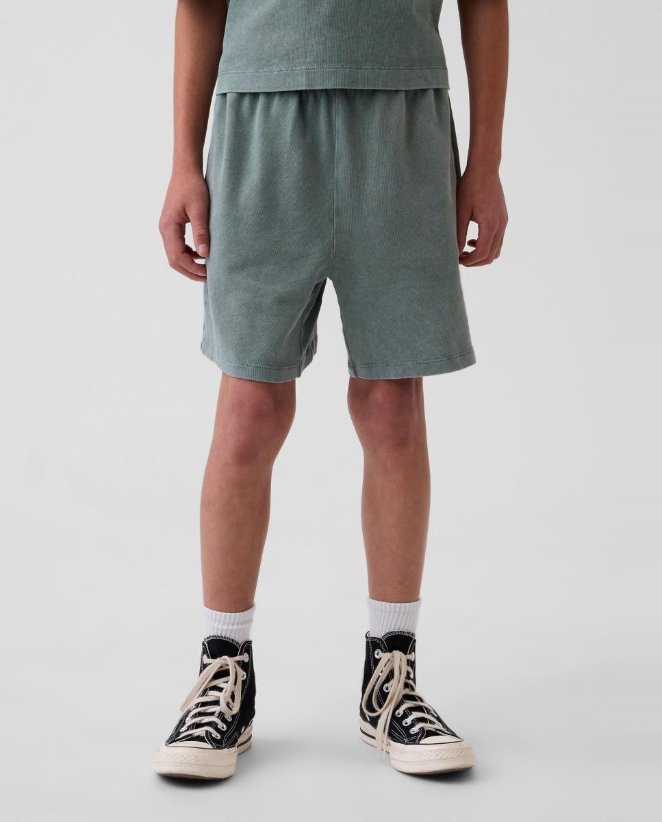 Bermudas de Ponto Liso Gap Verde-2