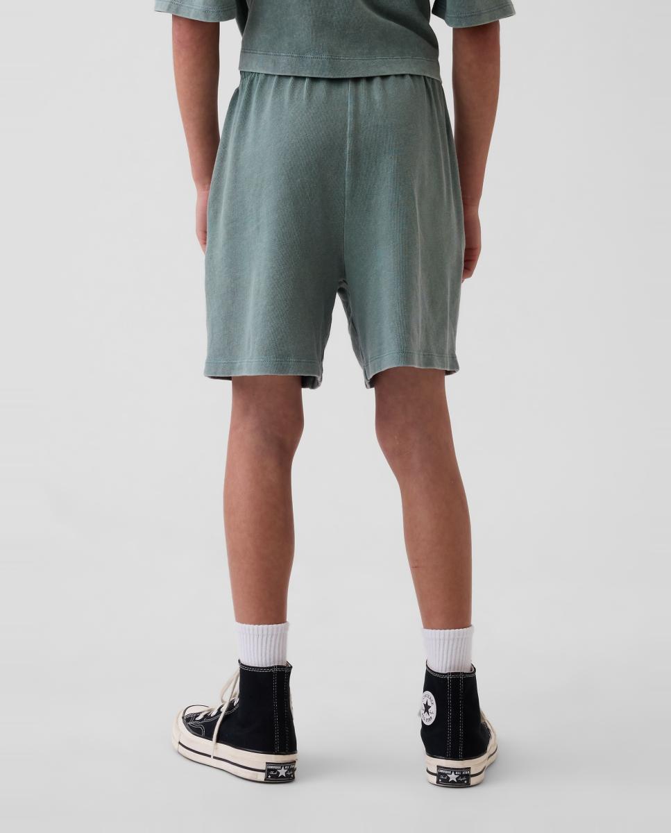 Bermudas de Ponto Liso Gap Verde-3
