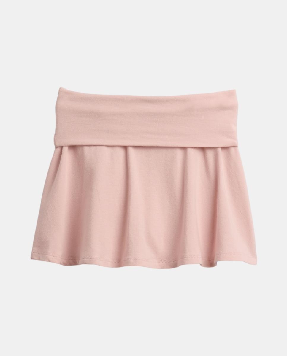 Skort de Malha com Cós Largo Gap Rosa-2