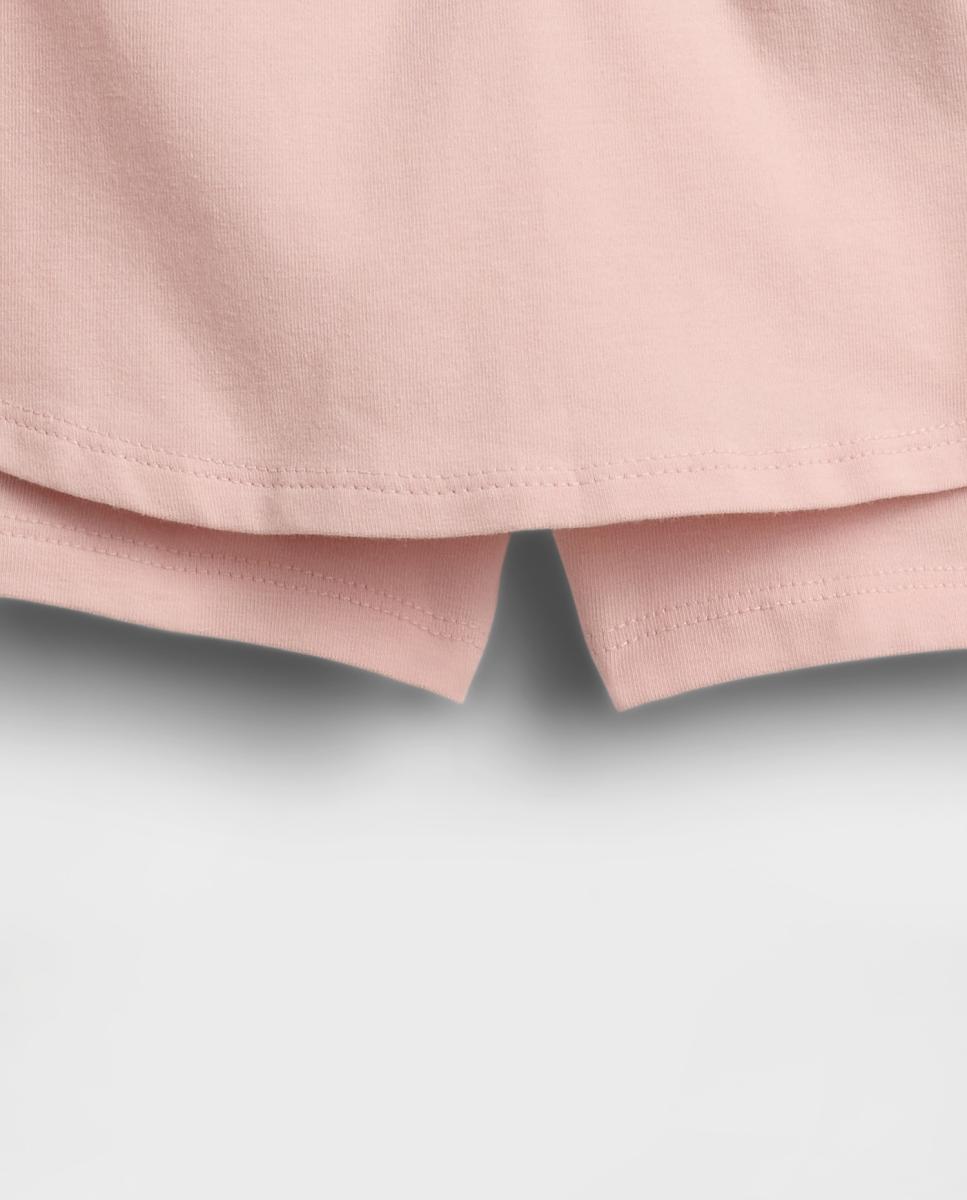 Skort de Malha com Cós Largo Gap Rosa-4