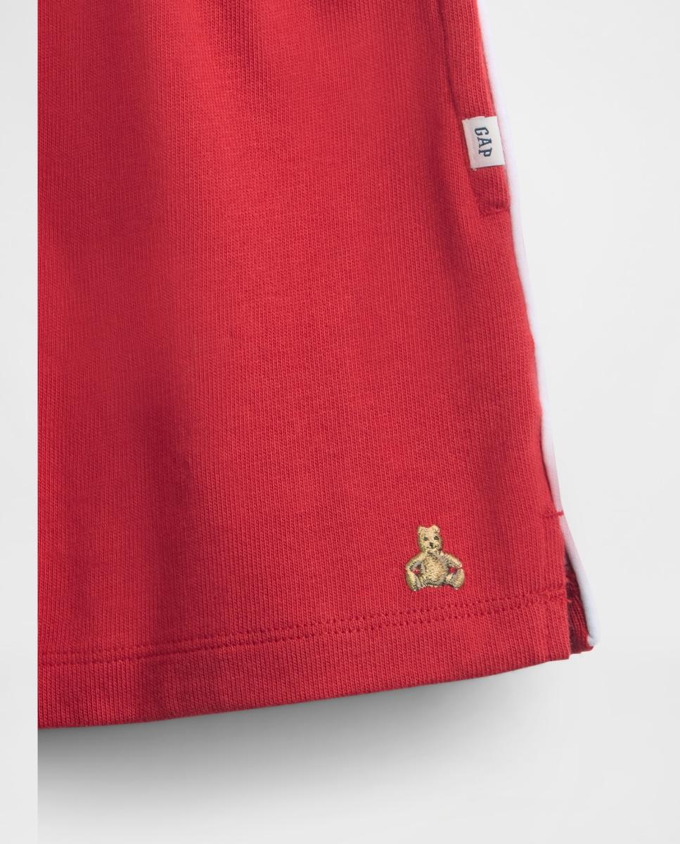 Calções Relaxed Fit com Cintura Elástica e Cordões Gap Vermelhos-6