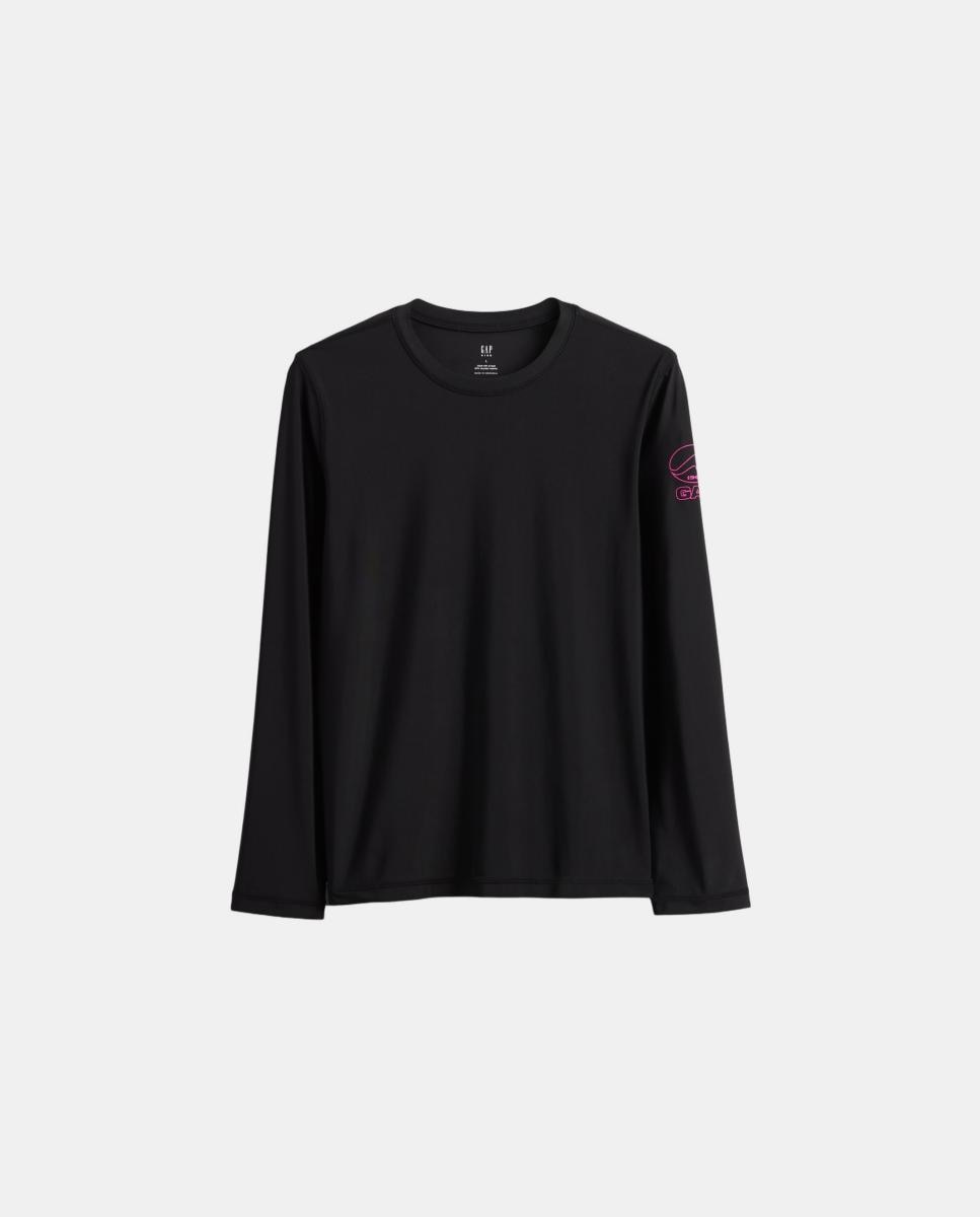 Camiseta de protección solar con logo de niños - Gap - Negro Negro-1