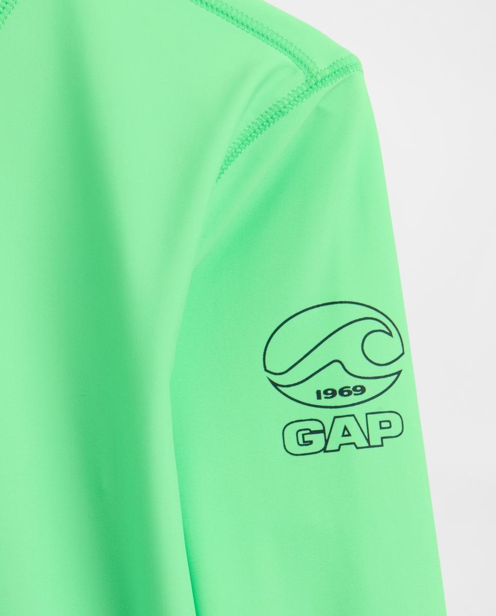 T-shirt de Proteção Solar de Criança com Logótipo Gap Verde-3