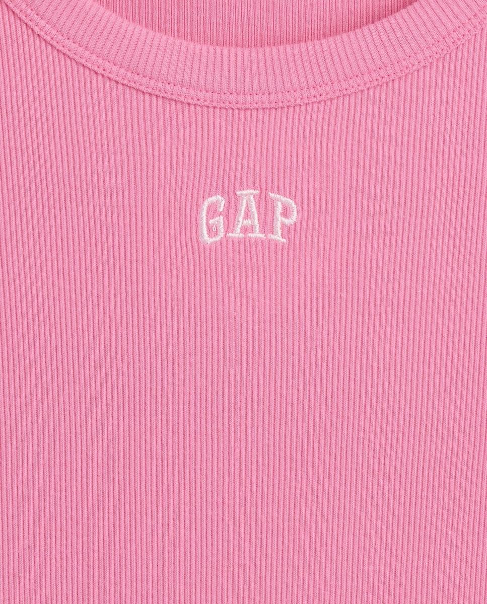 Vestido Camiseiro com Logótipo Rosa-4