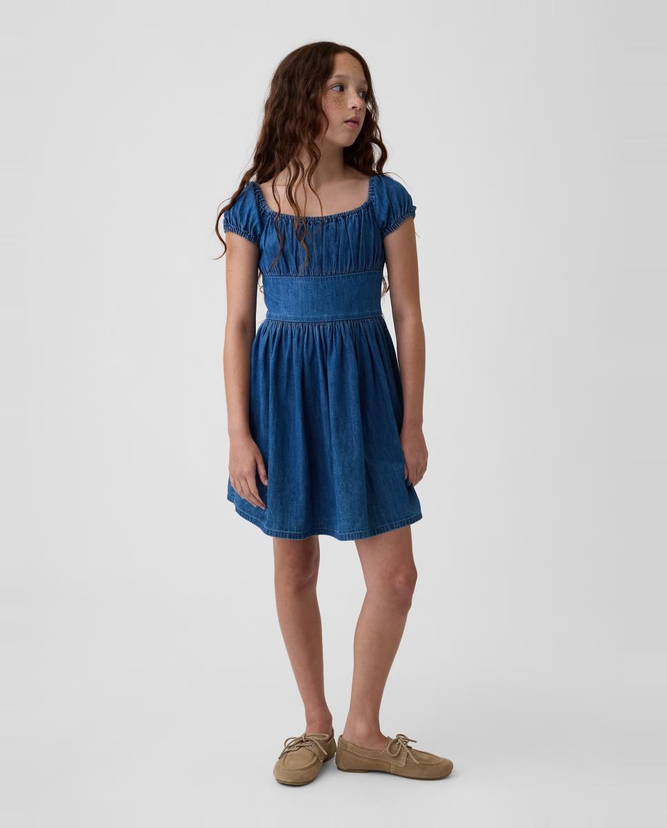 Imagem 0 de Vestido de Ganga Curto