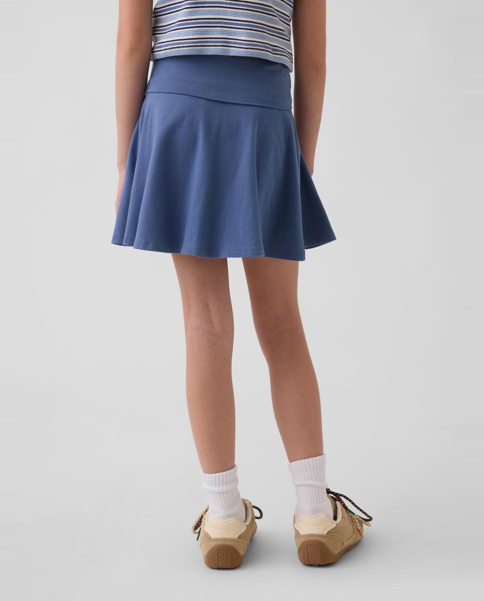 Falda de punto con cinturilla ancha de niña - Gap - Azul Azul-3