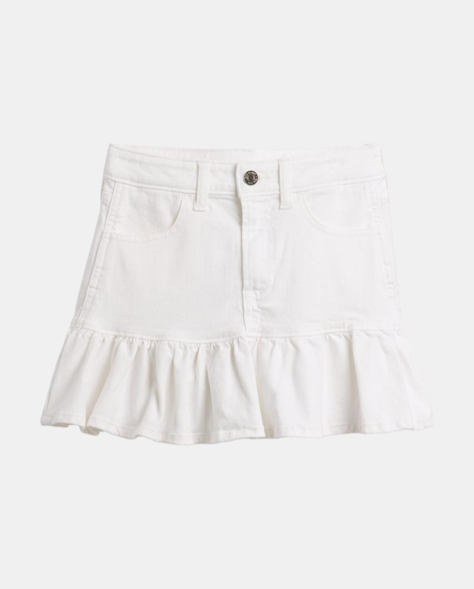 Saia de Ganga com Folhos Gap Branco-3