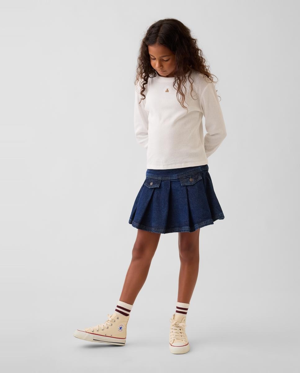 Falda de niña mini vaquera - Gap - Azul Azul-1