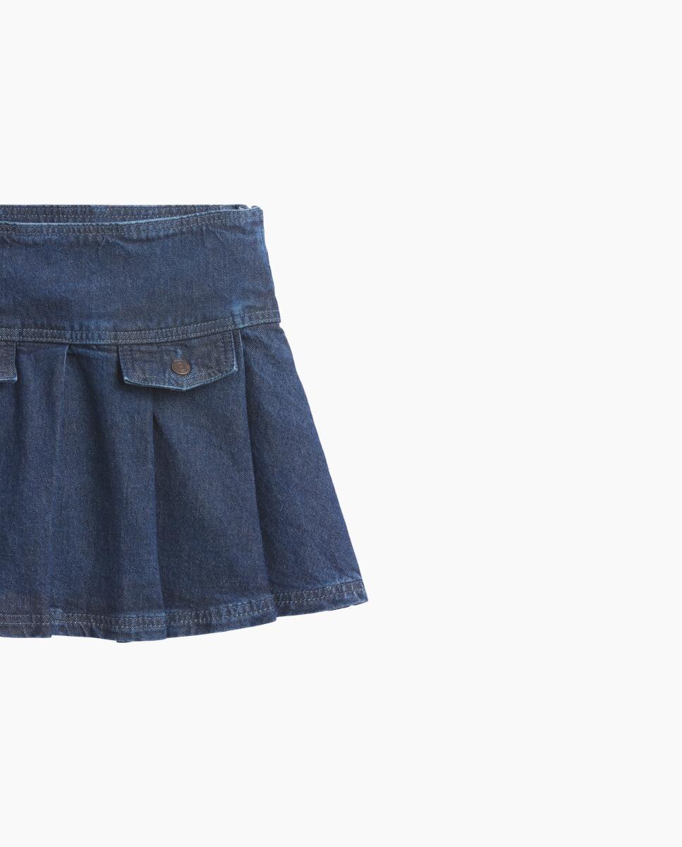 Falda de niña mini vaquera - Gap - Azul Azul-4