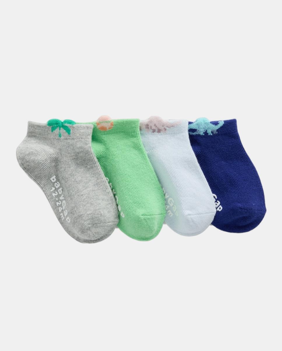 Pack de 4 Pares de Meias Invisíveis de Bebé com Fantasia Gap Multicolor-1