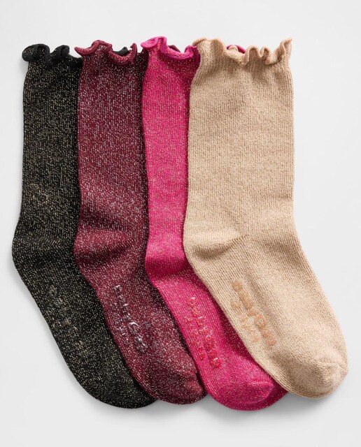 Imagen 0 de Pack para bebés y niños pequeños de calcetines brillantes variados