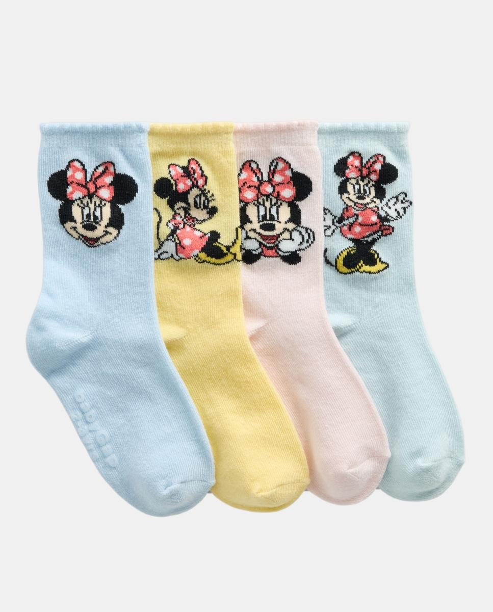 Imagem 0 de Pack de 4 Pares de Meias Curtas de Bebé com Fantasia Minnie
