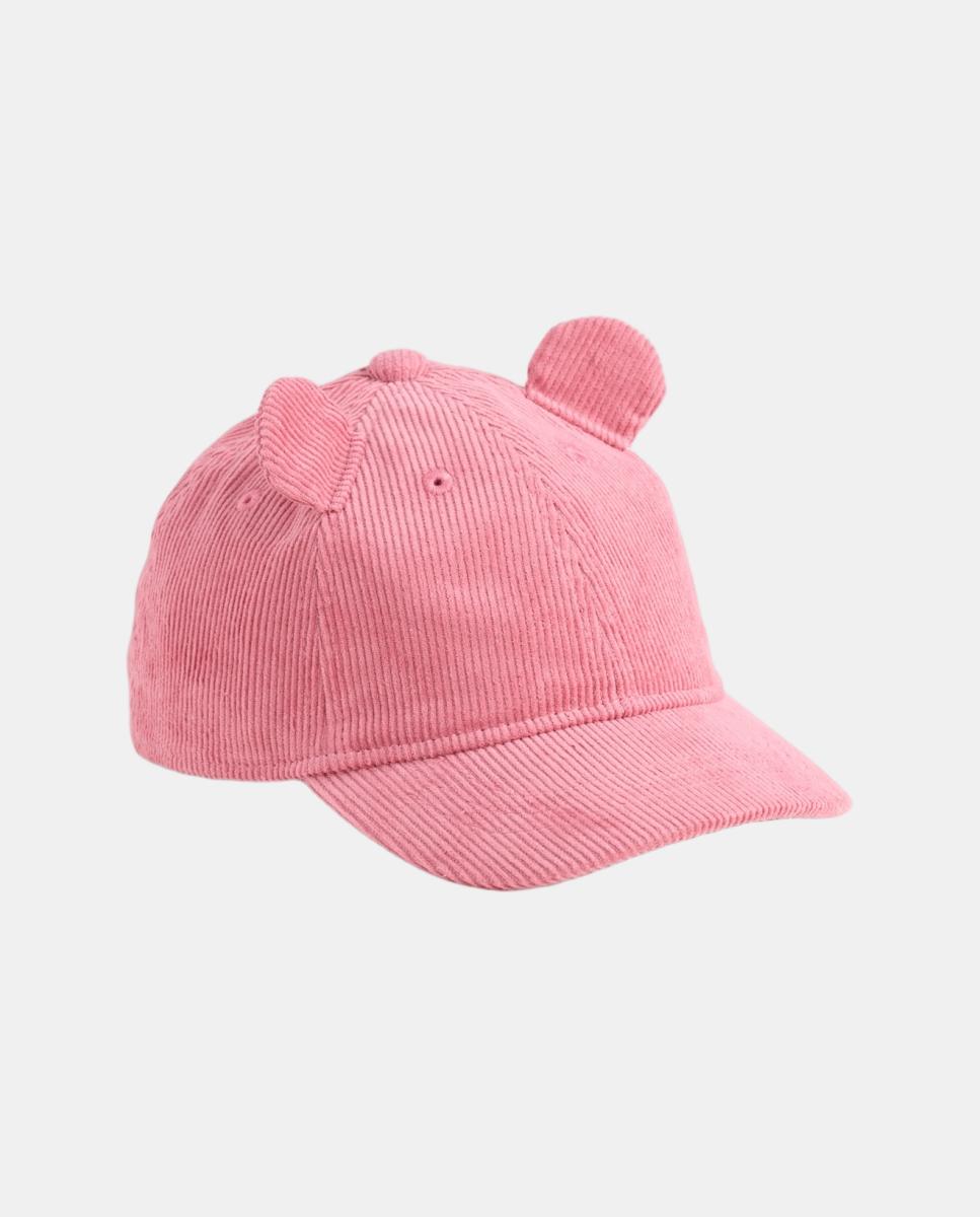 Imagen 0 de Gorra de bebé básica con detalle de orejas Rosa
