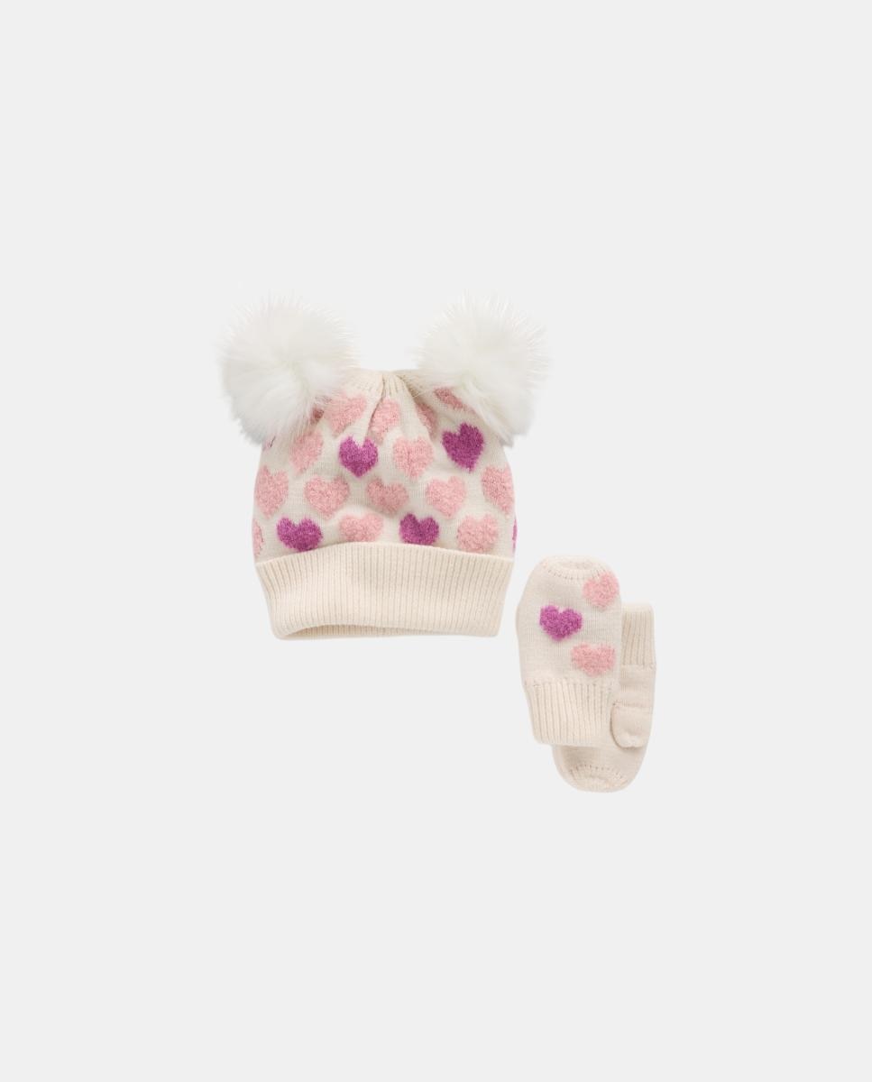 Imagem 0 de Conjunto de Gorro e Luvas de Bebé com Pompom e Fantasia