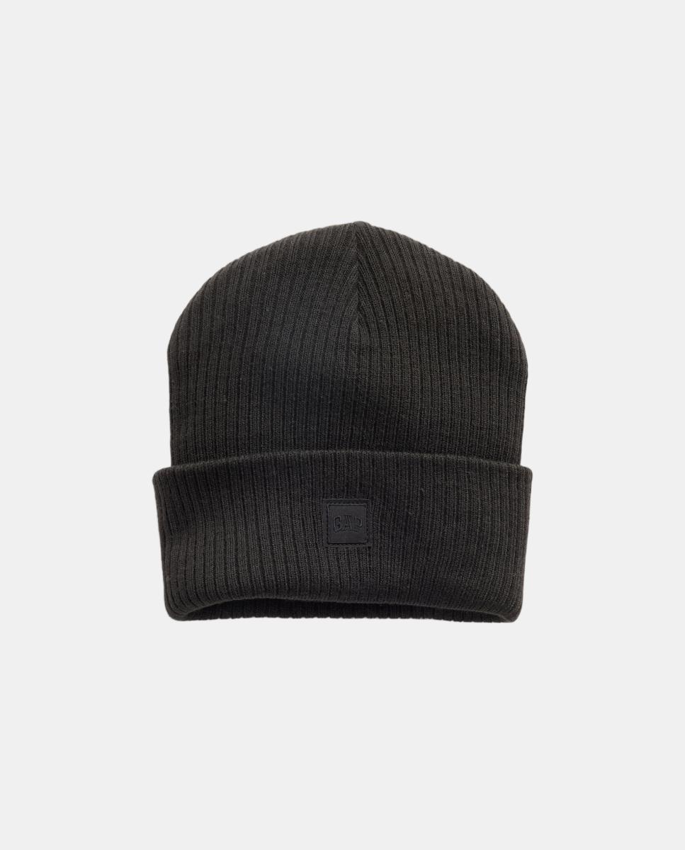 Imagen 0 de Gorro de niño de punto liso Negro