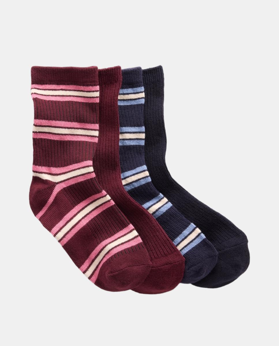 Pack de 4 pares de calcetines de niña cortos - Gap - Multicolor Multicolor-1
