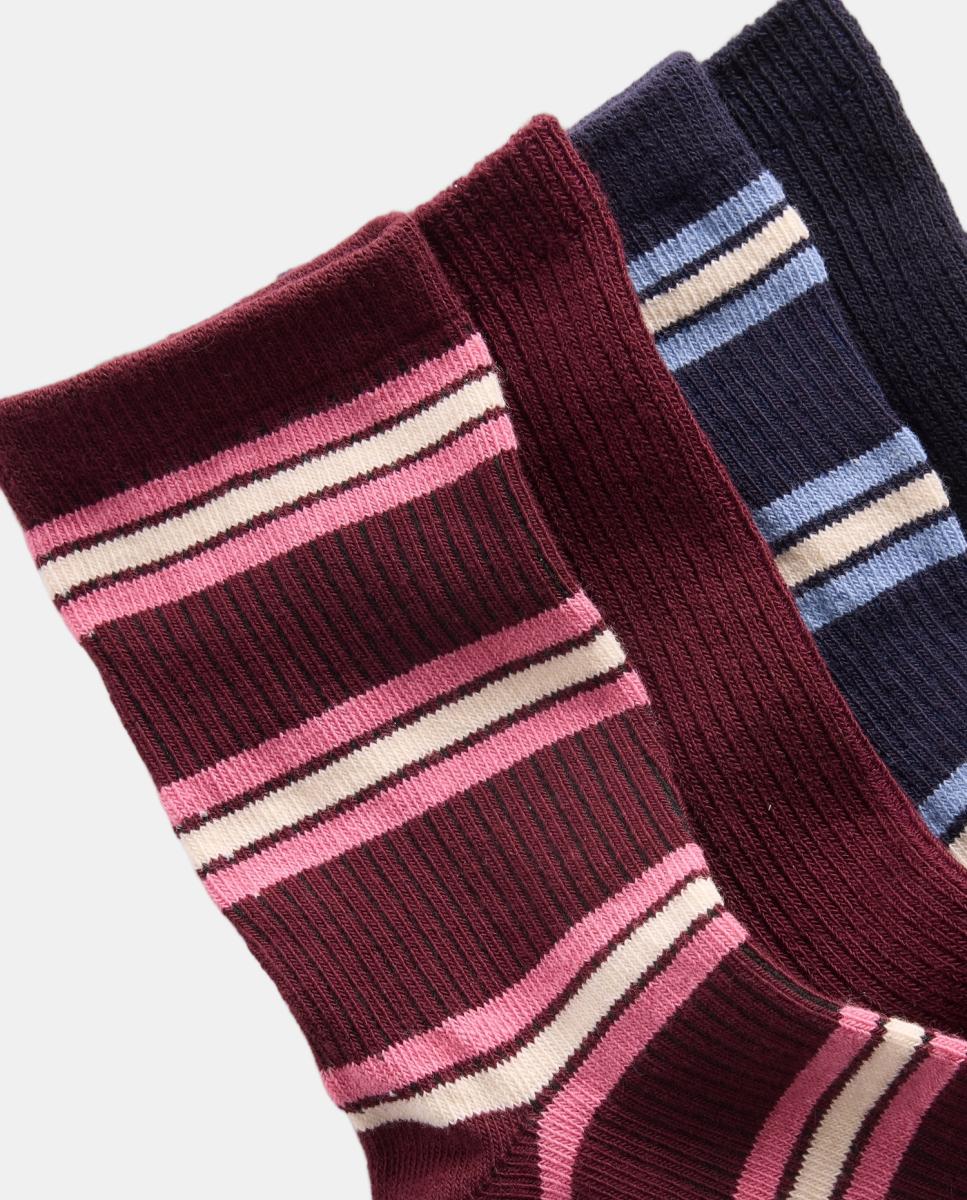 Pack de 4 pares de calcetines de niña cortos - Gap - Multicolor Multicolor-2