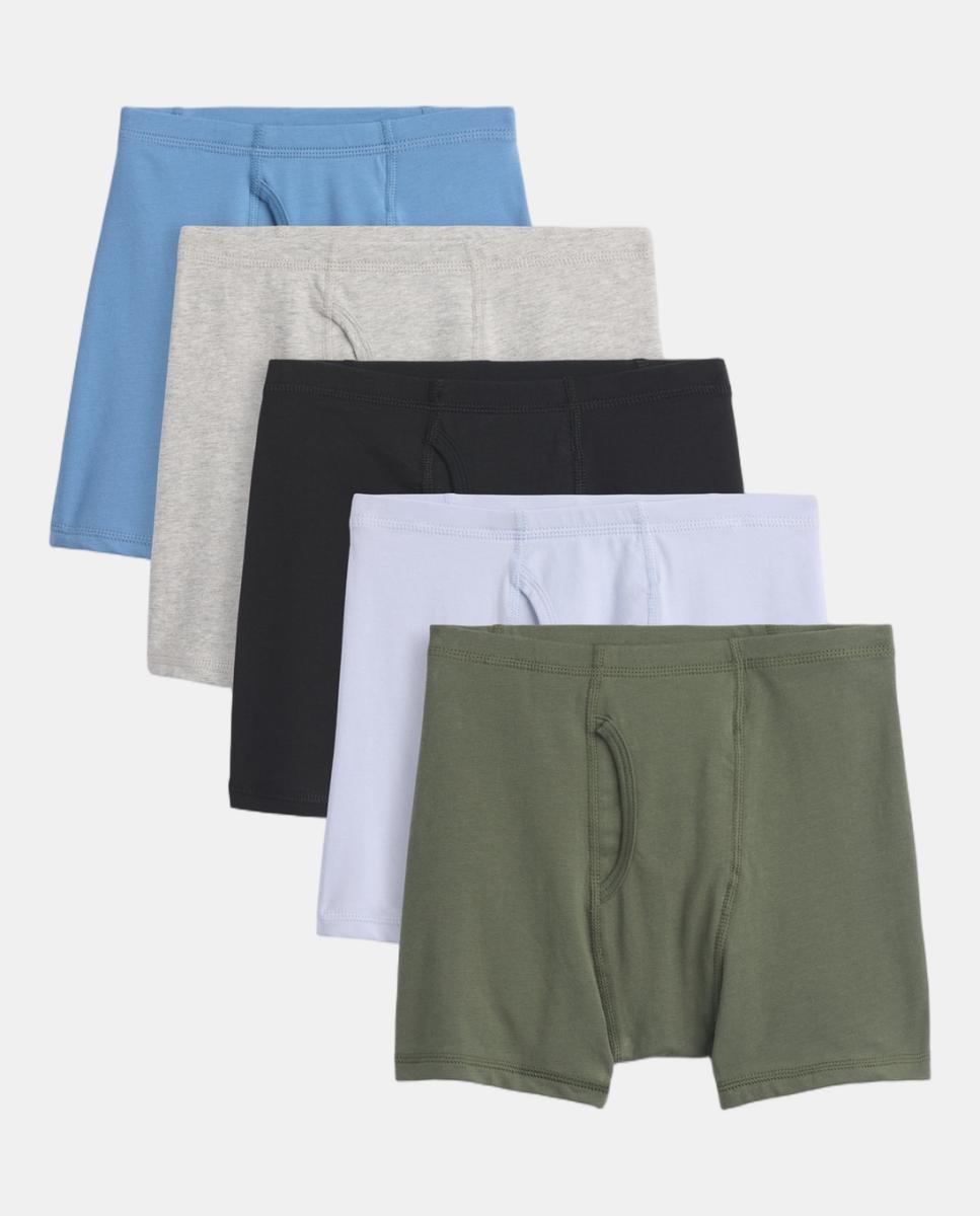 Imagen 1 de Pack de 5 bóxeres de niño lisos Multicolor
