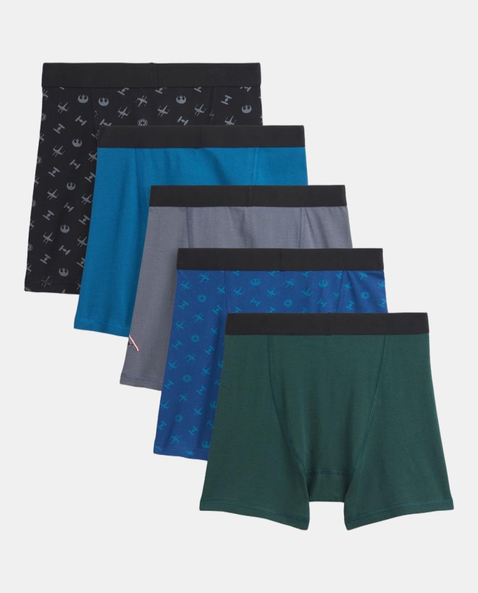 Pack de 5 Boxers de Algodão Elásticos Star Wars Multicolor-2
