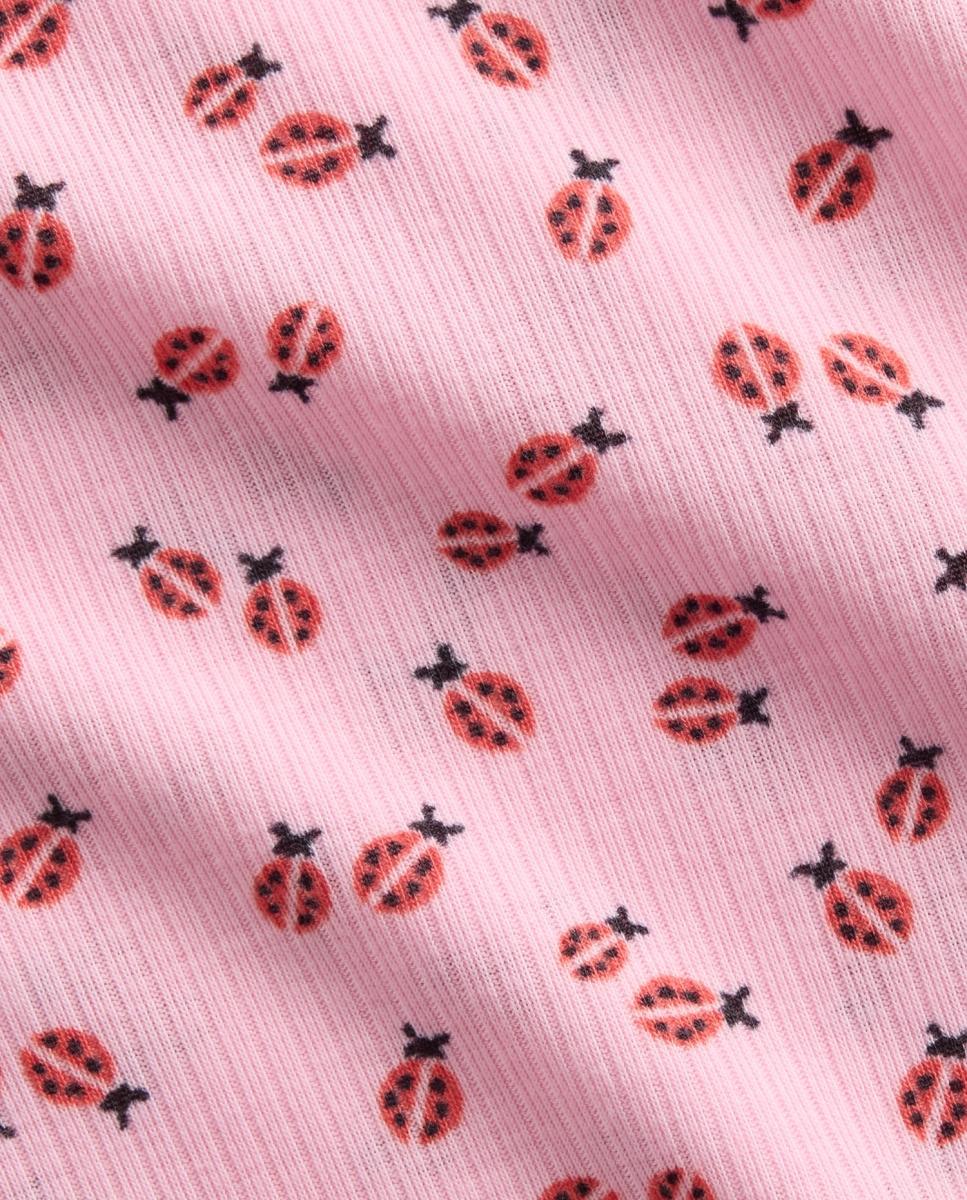 Pijama Completo de Malha Curto Gap Rosa-4