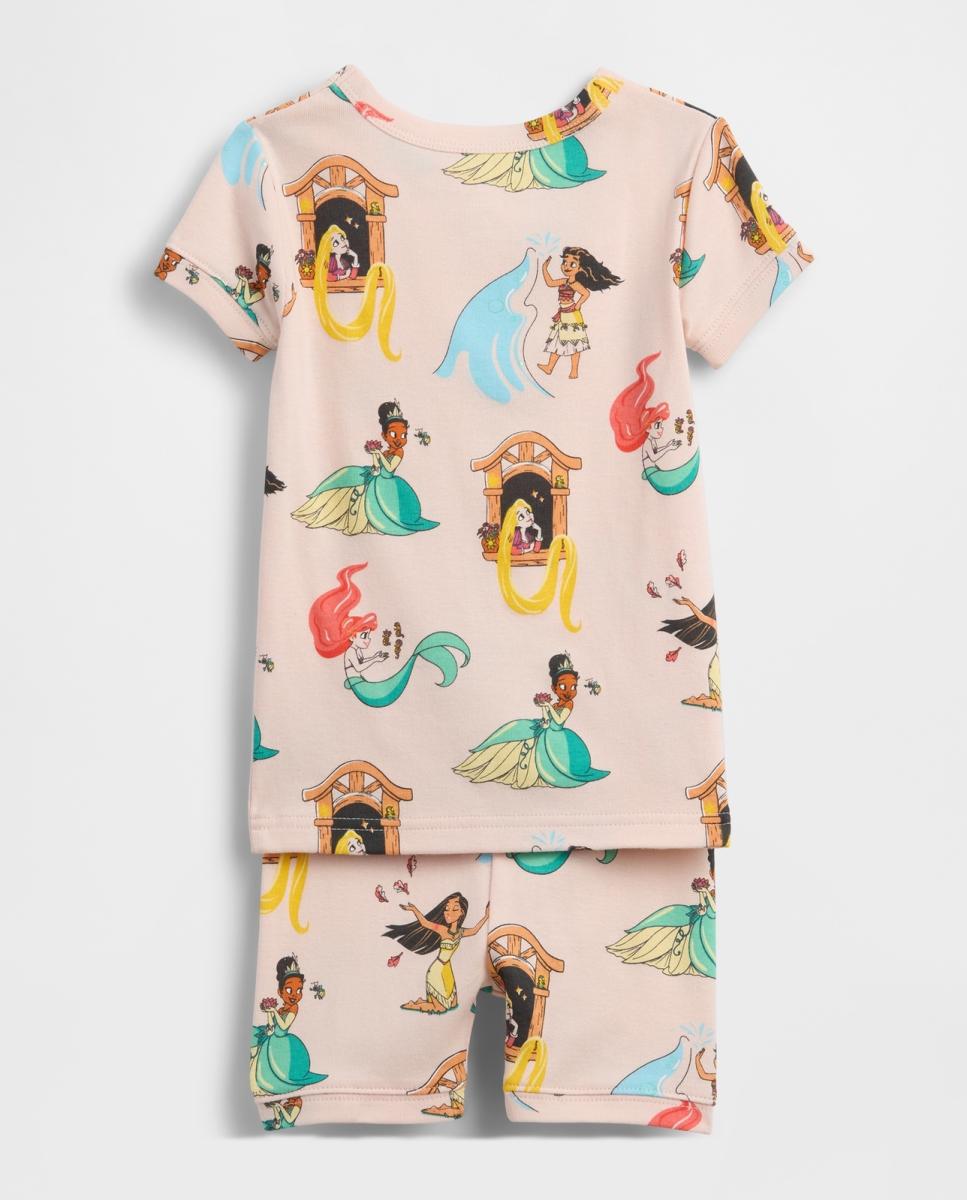 Conjunto de Pijama de Algodão Suave Rosa-2