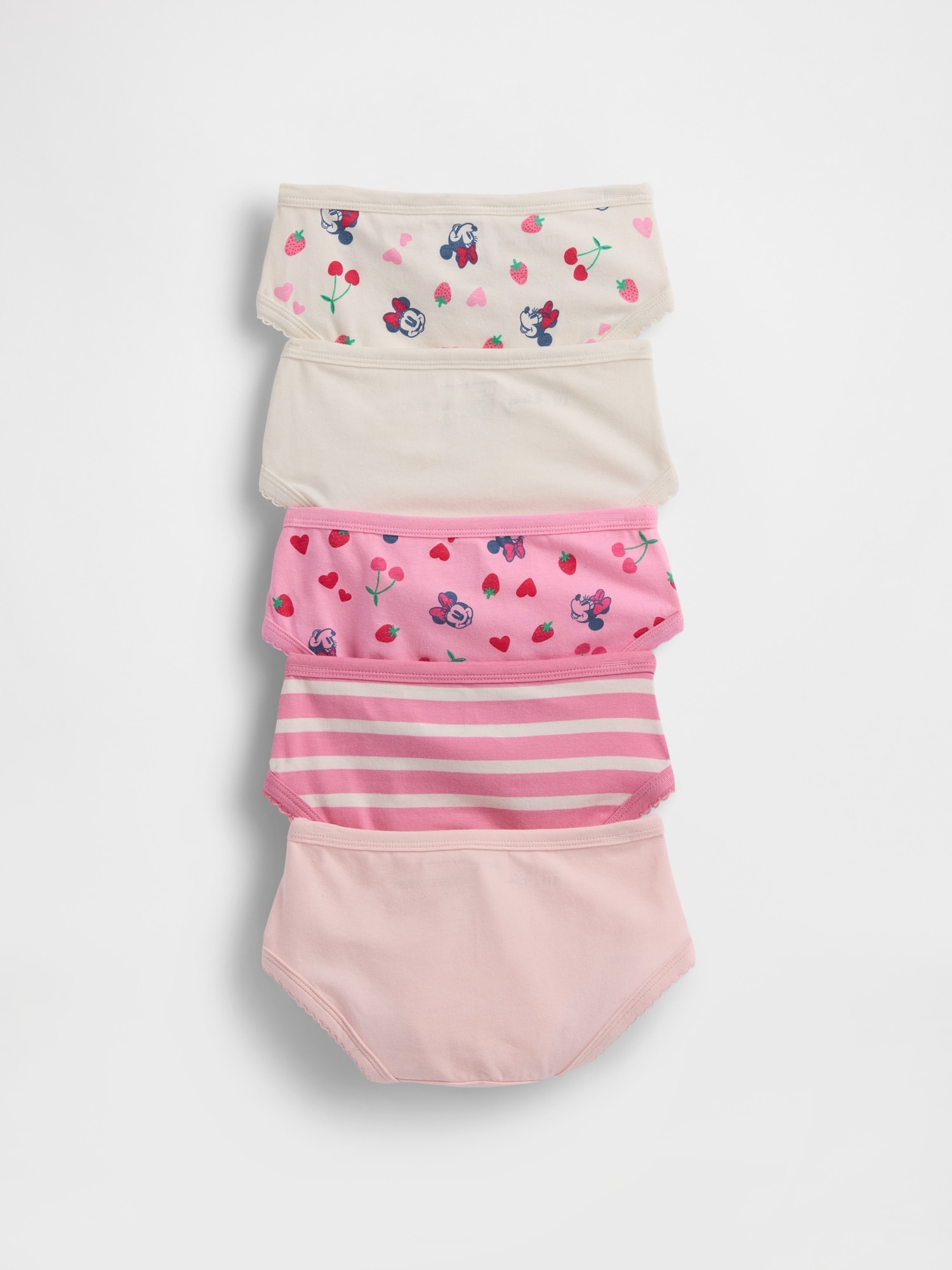 Pack de 5 Cuecas Tipo Biquíni com Estampado Disney Gap Branco-2