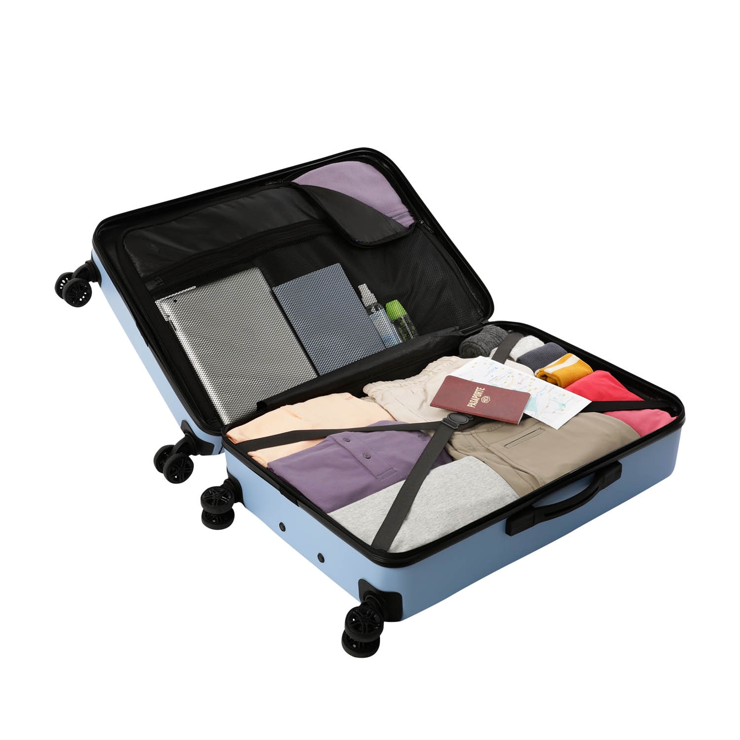 MALETA VIAJE 360 HELIOS M - NEGRO Azul-5