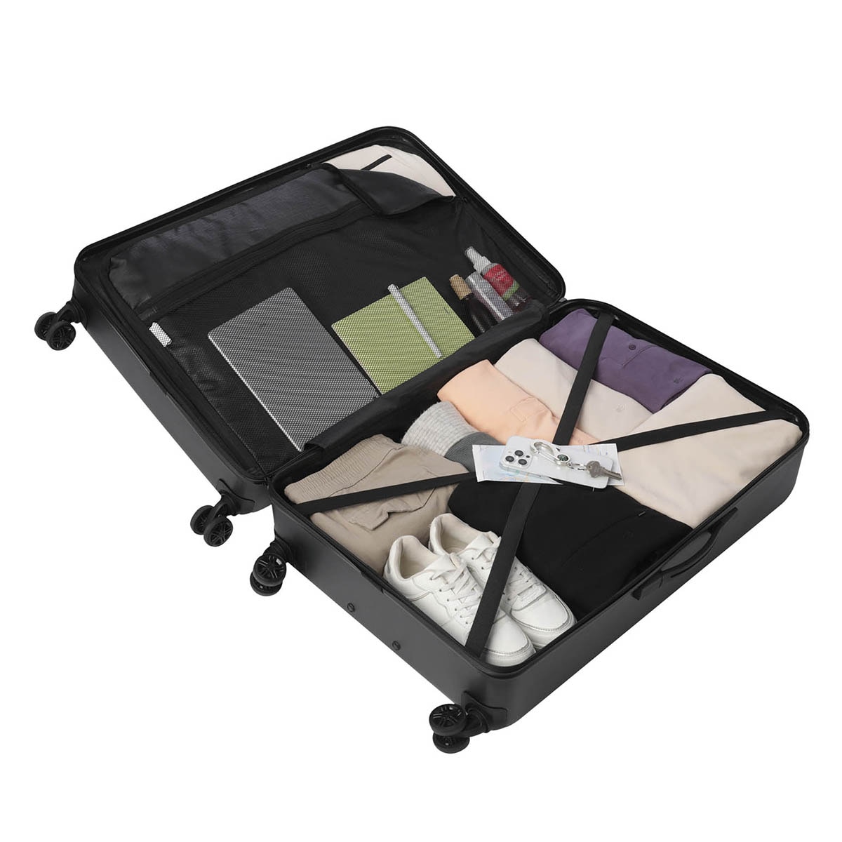 Trolley de Viagem 360 Helios L - Preto Preto-4