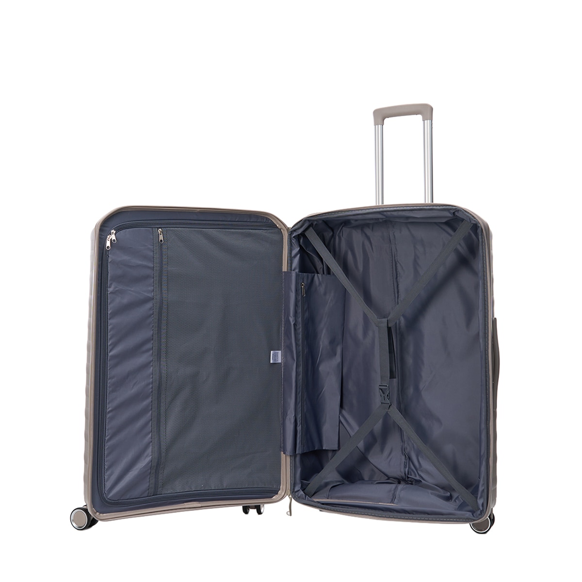 Maleta trolley grande polipropileno con expandible 79cm 4,45kg Beige-2