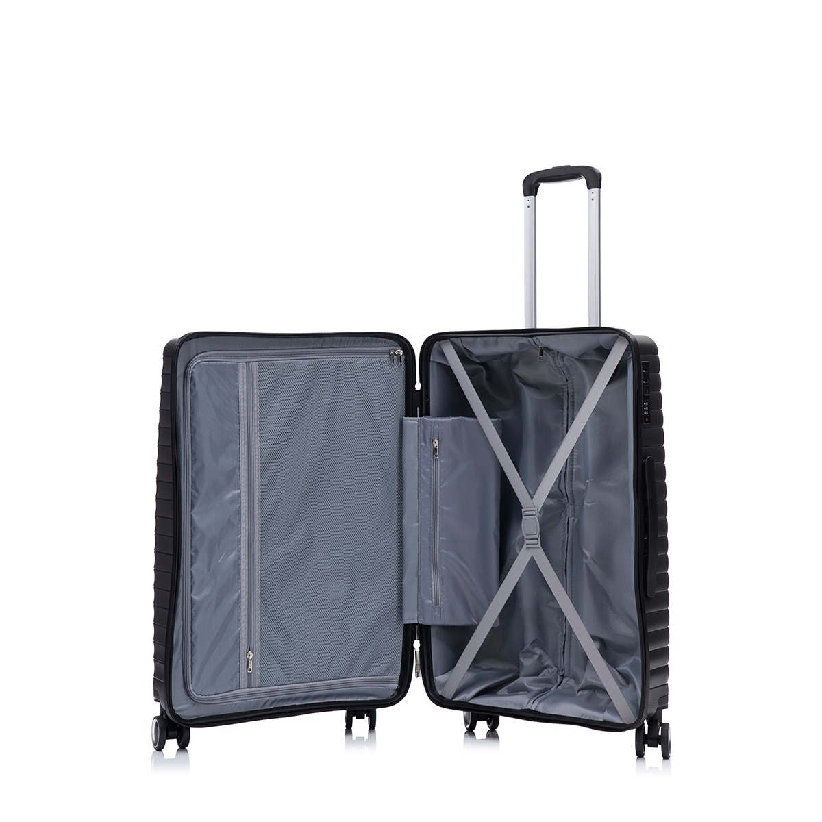 Maleta trolley cabina polipropileno 56cm 2,6kg Negro-2