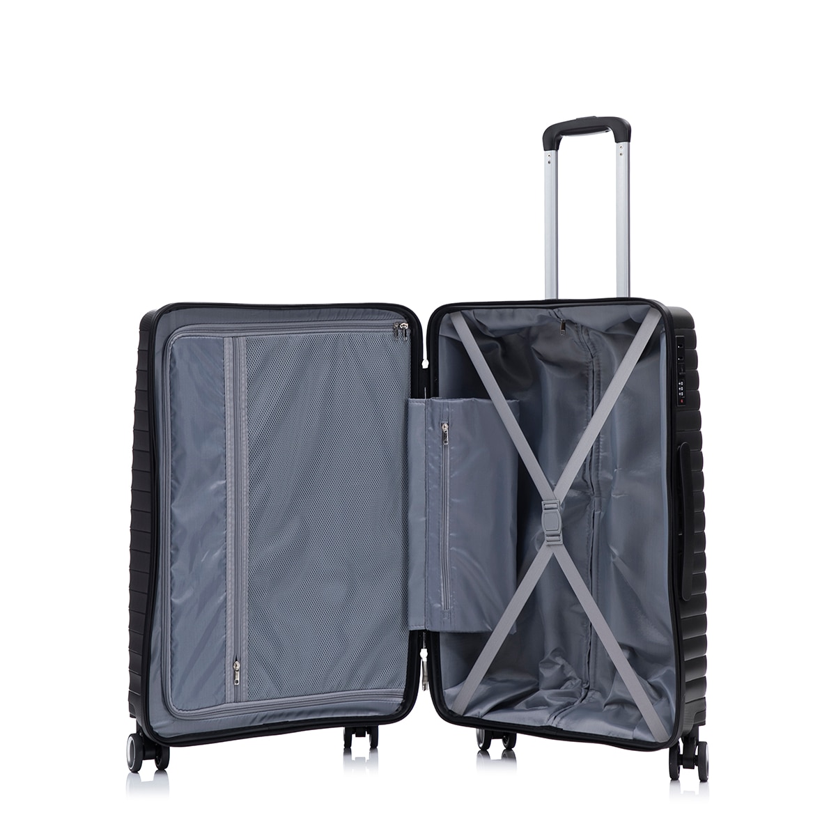 Maleta trolley mediana polipropileno 69cm 3,7kg Negro-2