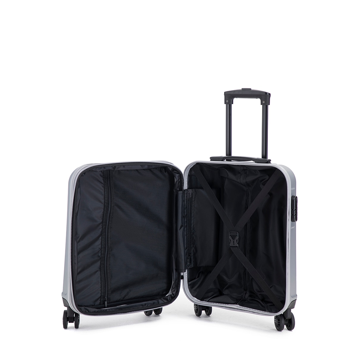 Maleta trolley cabina ABS C/EXP 55cm 2,8kg Gris-2