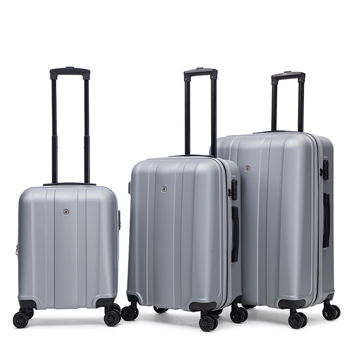 Maleta trolley cabina ABS C/EXP 55cm 2,8kg Gris-3