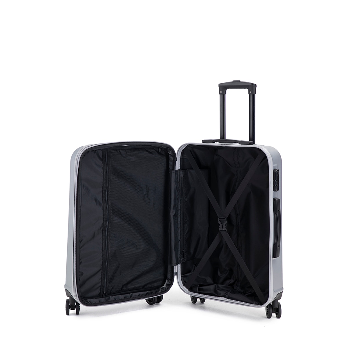 Maleta trolley mediana ABS C/EXP 66cm 3,6kg Gris-2