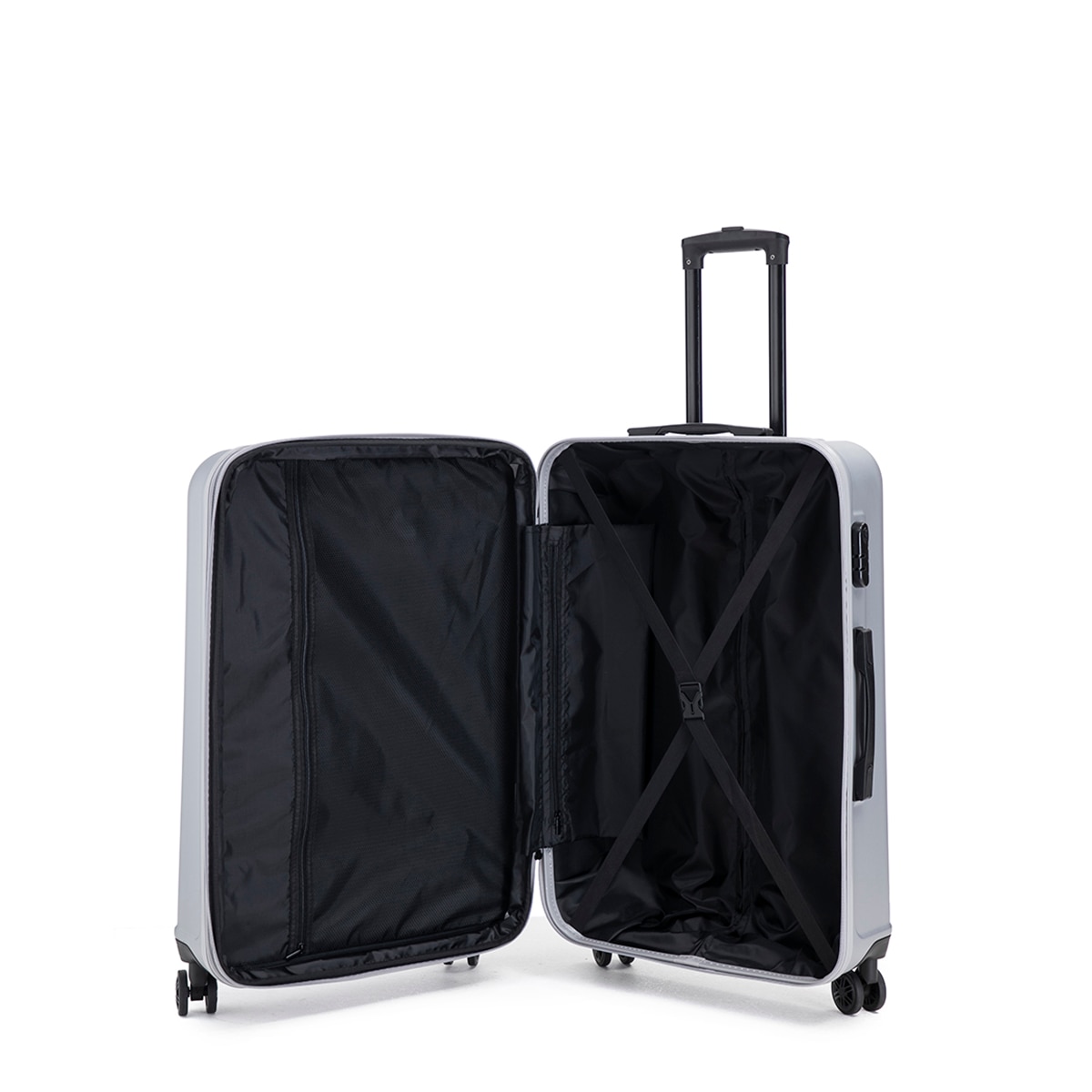 Maleta trolley grande ABS C/EXP 76cm 4,4kg Gris-2